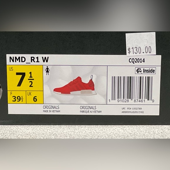 Adidas Women’s NMD R1 Trace Scarlet Running Shoes Size 7.5 *Brand New* - Picture 7 of 8